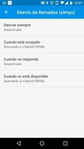 opciones desviar llamadas