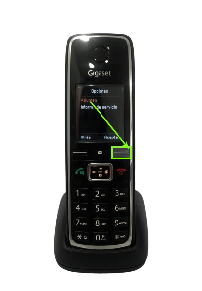 como-ajustar-volumen-gigaset