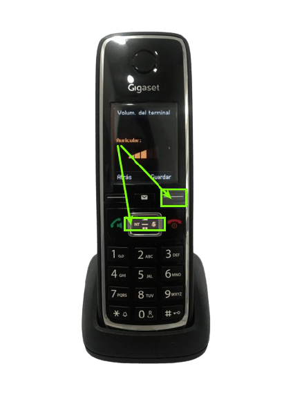 como-ajustar-volumen-terminal-gigaset