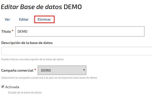editar base datos telemarketing