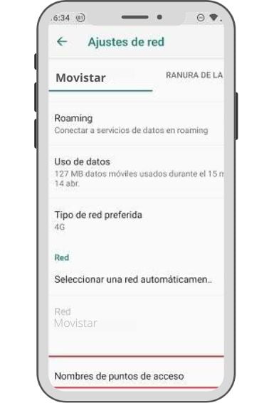 configurar apn movistar3
