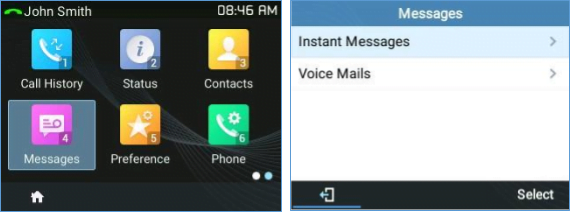 mensajes instantaneos Grandstream