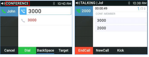 llamada conferencia grandstream