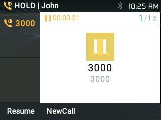 llamada en espera grandstream telefono