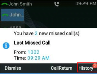 llamadas perdidas grandstream