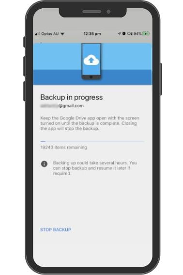 como hacer copias de seguridad de iphone en Google Drive