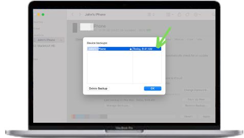 verificar copia seguridad iphone