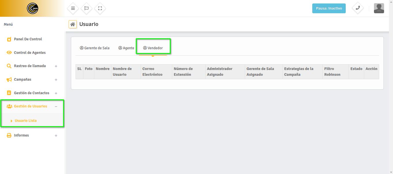 GESTIÓN DE USUARIOS