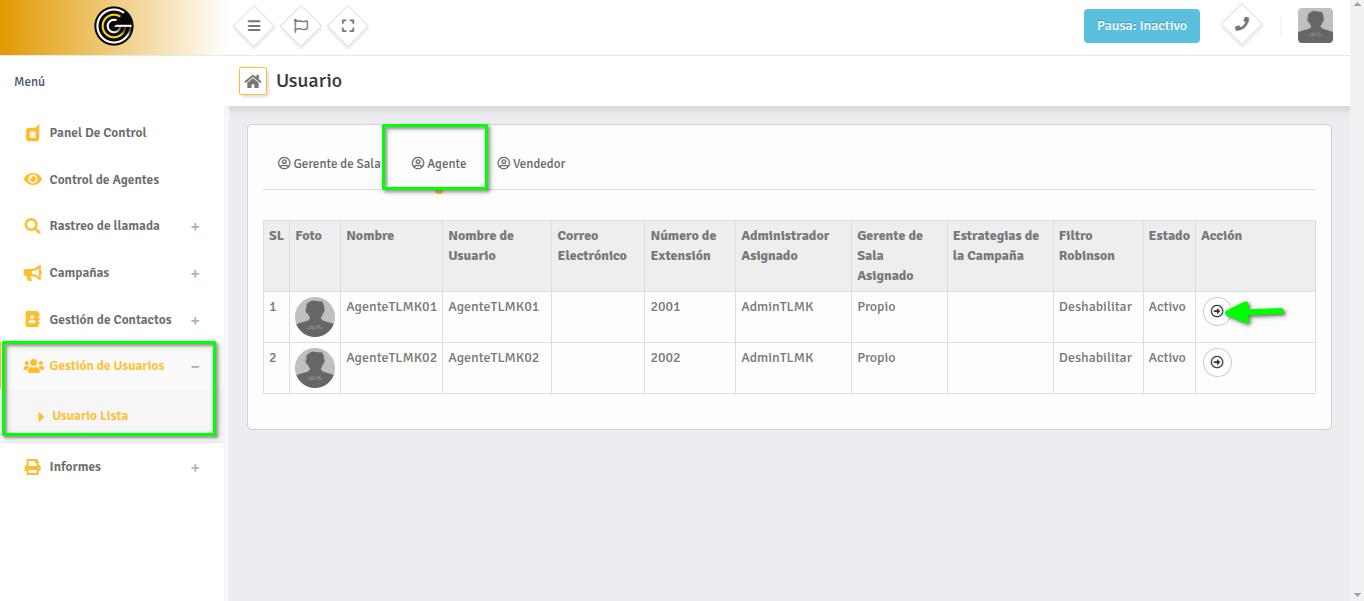GESTIÓN DE USUARIOS